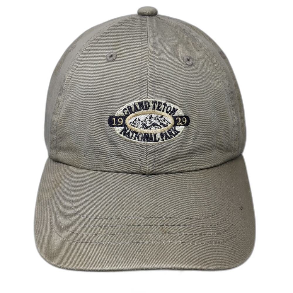 Titan Baseball Cap Brown One Size Grand Teton National Park Cotton Strapback Hat